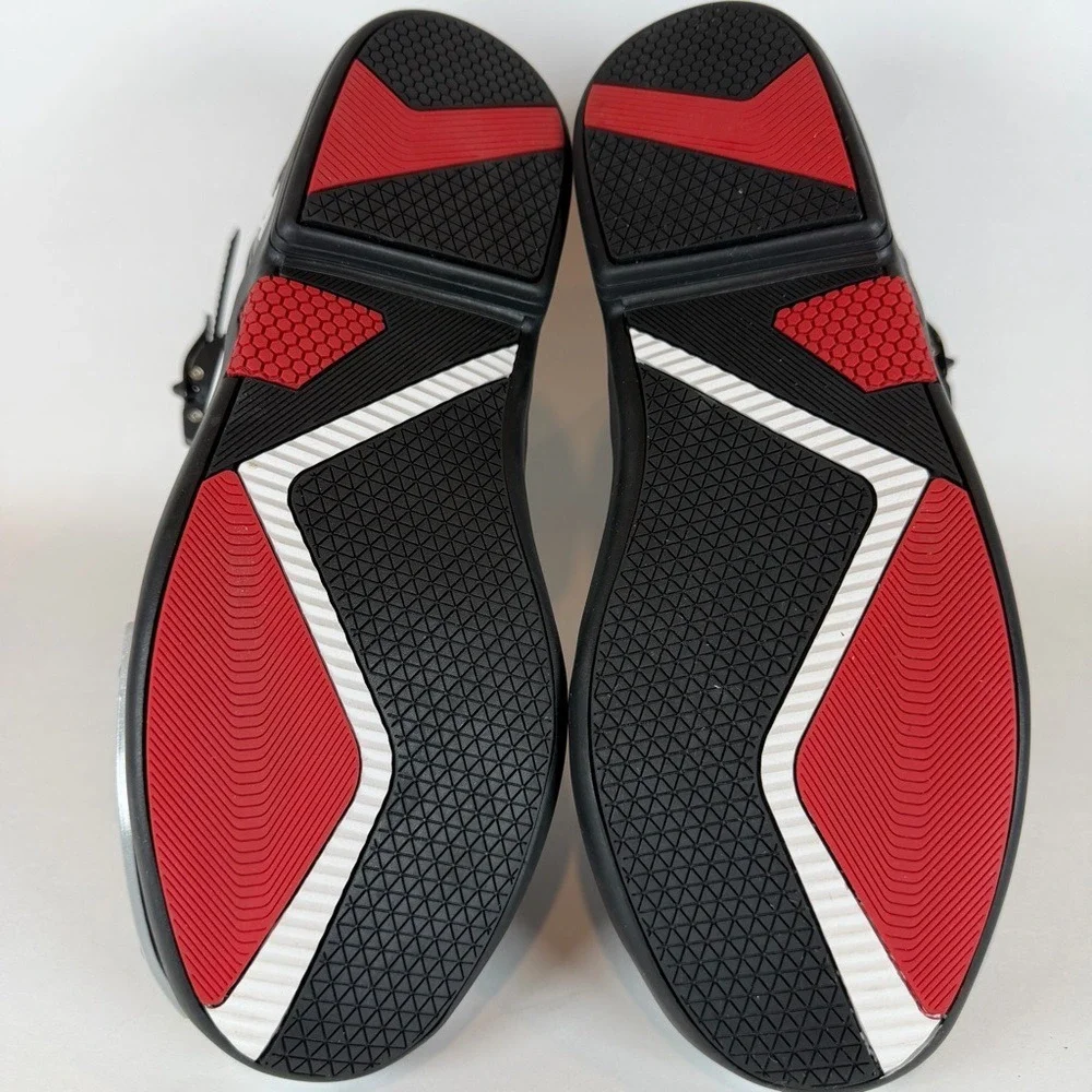 Shamofeng J-Speed Motorcycle Riding Boots White Black Red Men Size 42 US 9